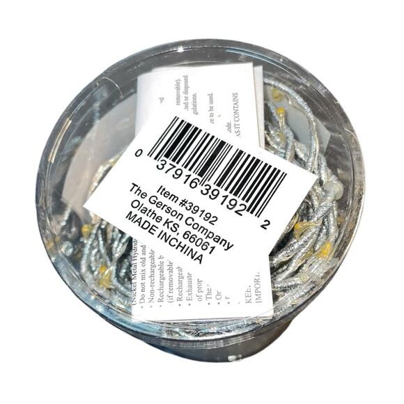 Everlasting Glow LED Garland 60 Lght Twinkle Warm White Gerson Plant Decor Timer - Picture 6 of 8